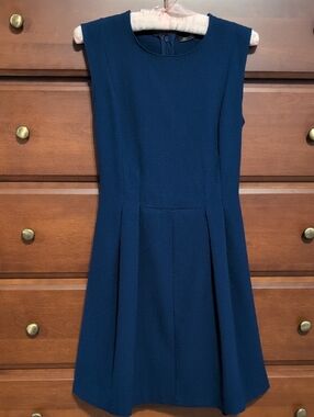 Dynamite Navy Blue Sleeveless Fit-and-Flare Dress